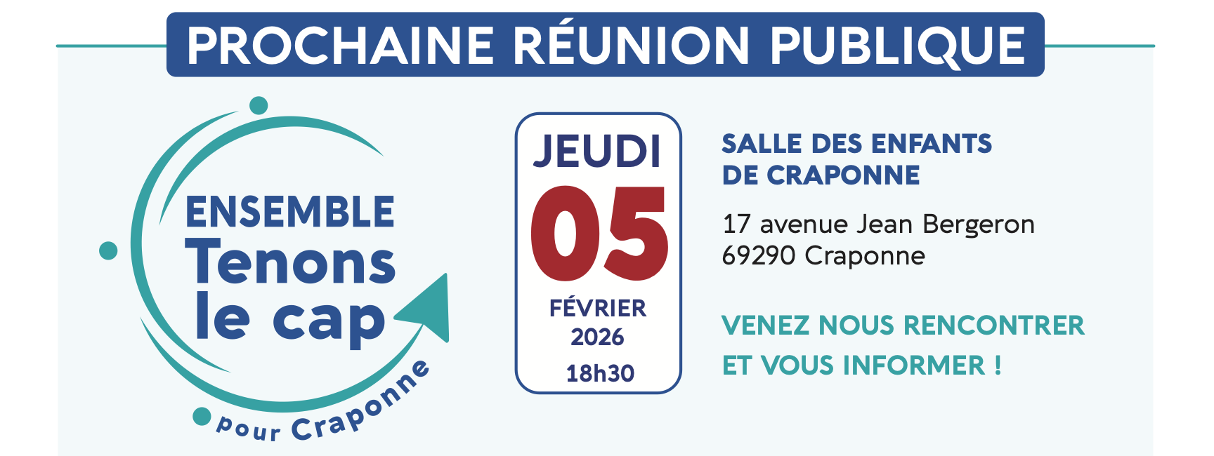 Réunion publique Craponne 5 février 2026